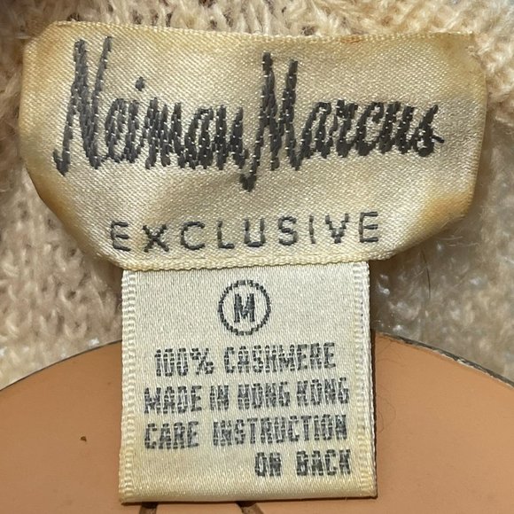 Vintage 70s Neiman Marcus Cashmere Short Sleeved Sweater - Needs Repair - Picture 8 of 13